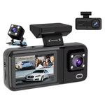 Videocamera da cruscotto G98 HD 1080P con registratore DVR a infrarossi., Front + Inside, Front + Inside + Rear