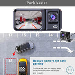 Videocamera da cruscotto G98 HD 1080P con registratore DVR a infrarossi., Front + Inside, Front + Inside + Rear