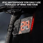 Luce targa per bicicletta ricaricabile USB-C WEST BIKING, 3 modalità di illuminazione, numero regolabile da 0 a 99