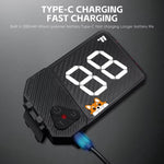 Luce targa per bicicletta ricaricabile USB-C WEST BIKING, 3 modalità di illuminazione, numero regolabile da 0 a 99