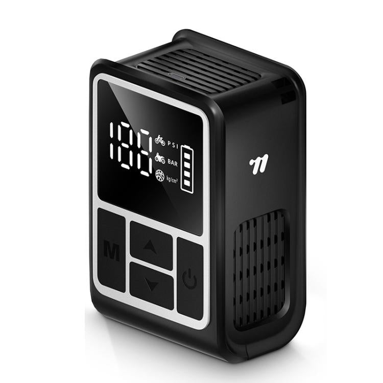 WEST BIKING Mini pompa d'aria elettrica digitale portatile con pressione preimpostata, ricaricabile tramite USB-C per biciclette, motociclette e palloni.