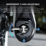 WEST BIKING Lucchetto per pedali da bici da strada, lucchetto a doppia faccia, pedali per bici con 3 cuscinetti