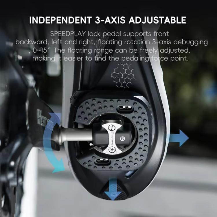 WEST BIKING Lucchetto per pedali da bici da strada, lucchetto a doppia faccia, pedali per bici con 3 cuscinetti