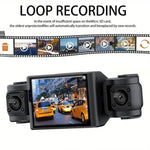 A7 Telecamera da cruscotto 1080P HD con visione notturna e registratore per auto, Front+Left+Right, Front+Left+Right+Rear