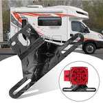 Cornice portatarga in alluminio stile americano, staffa per targa con luce rimorchio., Trailer Light License Plate Bracket