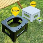 Toilette portatile di emergenza per auto, campeggio, campeggio, toilette mobile a prova di odore, Large Black, Large Gray, Small Black, Small Gray