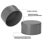 Coperchio protettivo per cuscinetti da 1,98 pollici, tappo in gomma per lubrificatore., 4pcs Bearing Protector Cover