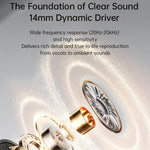 Cuffie acustiche FT-10 con riduzione del rumore e amplificatore audio a clip di lunga durata.