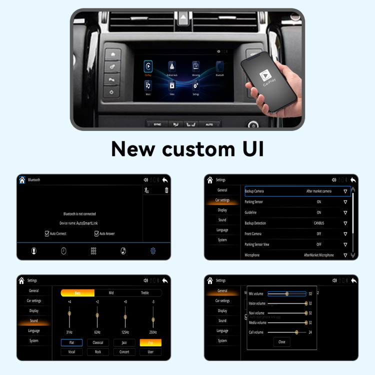 Decoder per modulo wireless CarPlay / Android Auto, For Land Rover Discovery/F-pace (Harman) 2010-2018 JOYEAUTO WZLR-1, For Land Rover Evoque (Bosch) 2010-2018 JOYEAUTO WZLR-2, For Land Rover 2008-2012 JOYEAUTO WZLR-3                                   ...