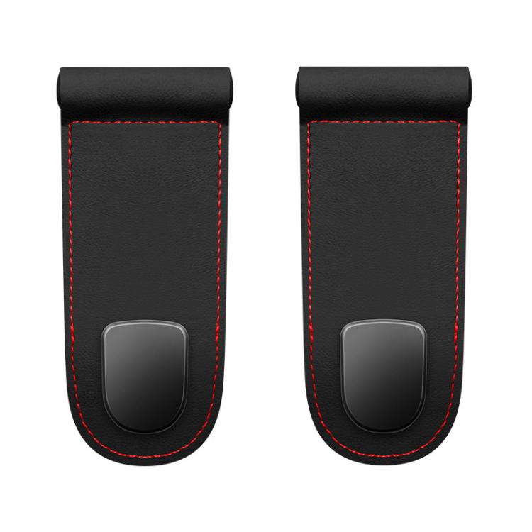 2 ganci multifunzionali per interni auto in pelle