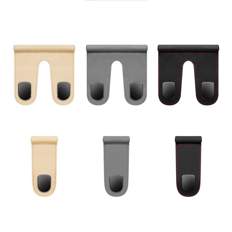 2 ganci multifunzionali per interni auto con funzione di organizer., Single Black, Single Beige, Single Gray, Double Black, Double Gray, Double Beige