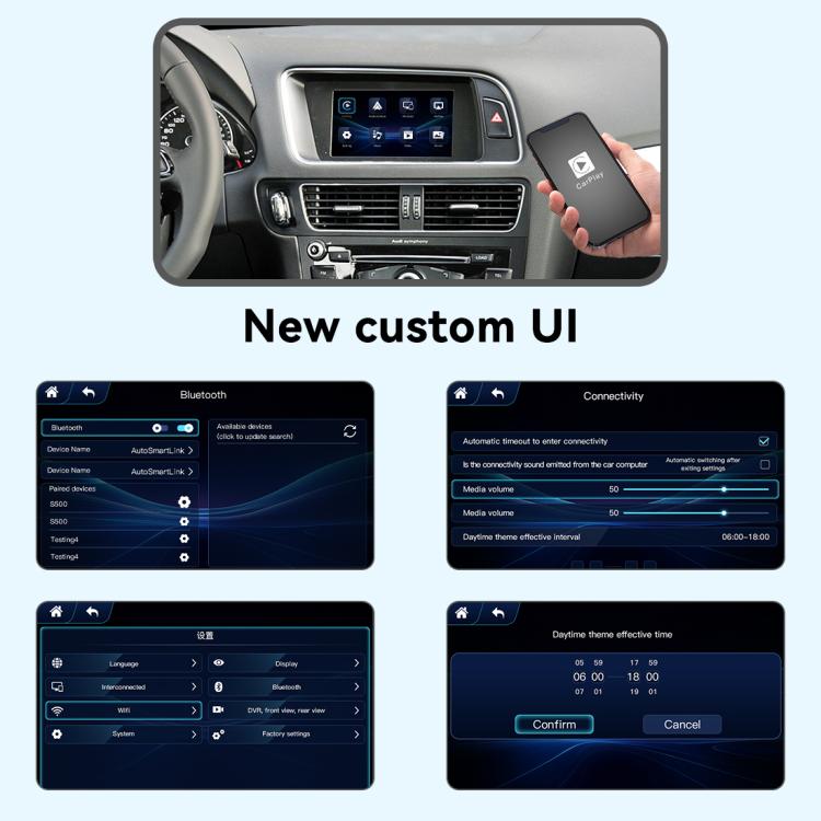 Decoder per modulo CarPlay wireless JOYEAUTO WZAU, For Audi A4L/A5/Q5/B8 Without MMI 2010-2016, For Audi A3MMI 2012-2018, 2016-2018 A4/A5/Q2/Q7/B9, For Audi A1/Q3 MMI 2G 3G 2012-2018, For Audi A6/A7/A8 MIB，MMI，RMC 2012-2017                             ...