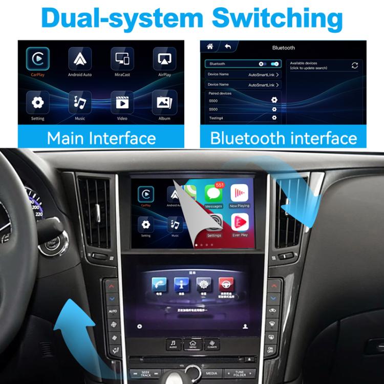 Decoder del modulo CarPlay wireless, For Infiniti Q50/Q60/Q50L/QX50 2015-2019 JOYEAUTO WZIN-1, For Infiniti QX60/Q70 2015-2019 JOYEAUTO WZIN-2, For Infiniti QX70/Q70 Low 2017-2019 JOYEAUTO WZIN-3, For Infiniti Q50/Q60/Q50L 2013-2015 JOYEAUTO WZIN-4    ...