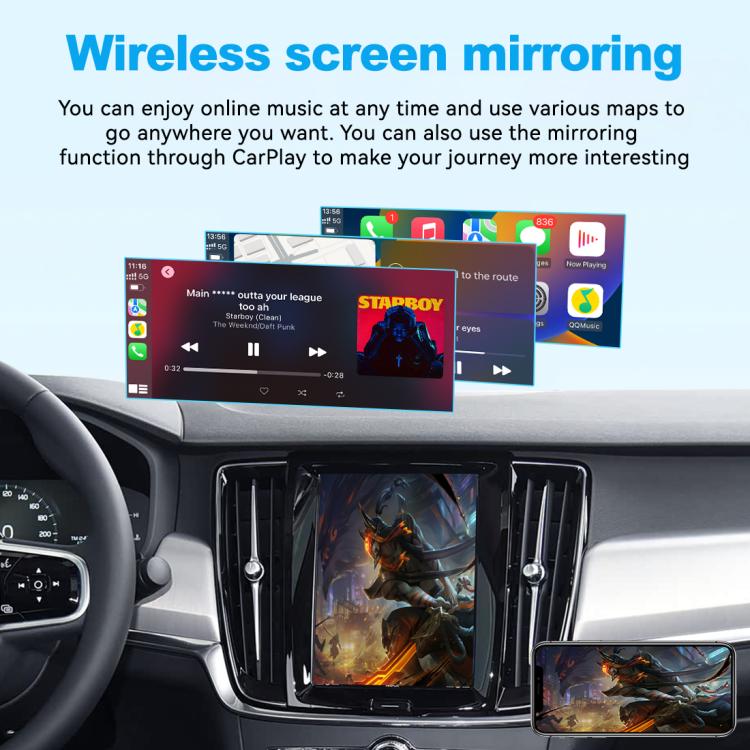 Modulo decoder Android Auto JOYEAUTO WZVO per Carplay e Android Auto, For Volvo S60/XC60/V60/S80/V40 2014-2019, For Volvo S60/S90/V60/V90/XC40/XC60 2018-2022