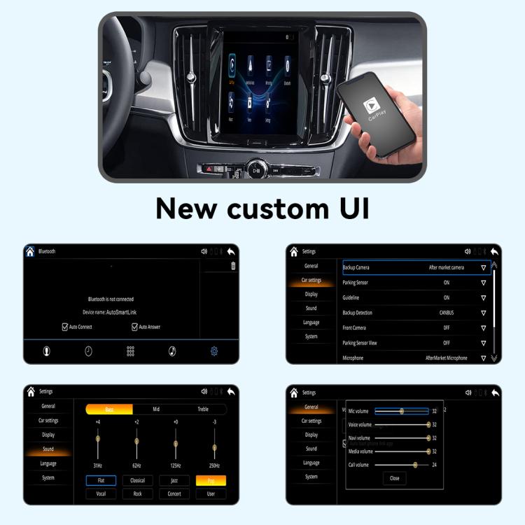 Modulo decoder Android Auto JOYEAUTO WZVO per Carplay e Android Auto, For Volvo S60/XC60/V60/S80/V40 2014-2019, For Volvo S60/S90/V60/V90/XC40/XC60 2018-2022