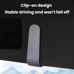 2 clip per occhiali da sole da auto, porta biglietti e carte multifunzionale