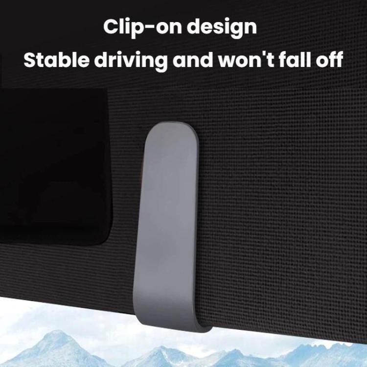 2 clip per occhiali da sole da auto, porta biglietti e carte multifunzionale