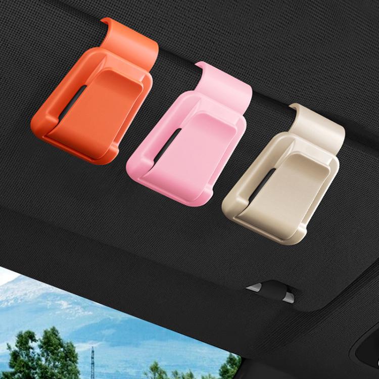 2 clip per occhiali da sole da auto, porta biglietti e carte multifunzionale