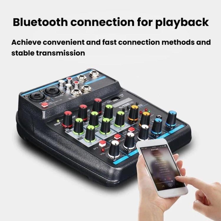 Mixer audio 4 canali con riverbero e Bluetooth