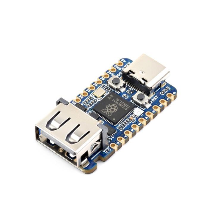Scheda di sviluppo mini USB Waveshare 30274 RP2350A con frequenza operativa di 150 MHz, 30274