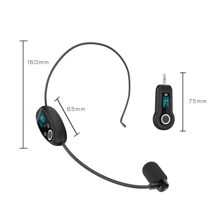 Microfono wireless K-06 2.4G con cuffie da testa