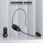 Microfono wireless K-06 2.4G con cuffie da testa