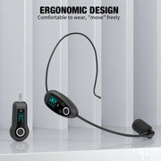 Microfono wireless K-06 2.4G con cuffie da testa