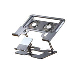 Supporto pieghevole 2-in-1 per laptop e tablet con ventola
