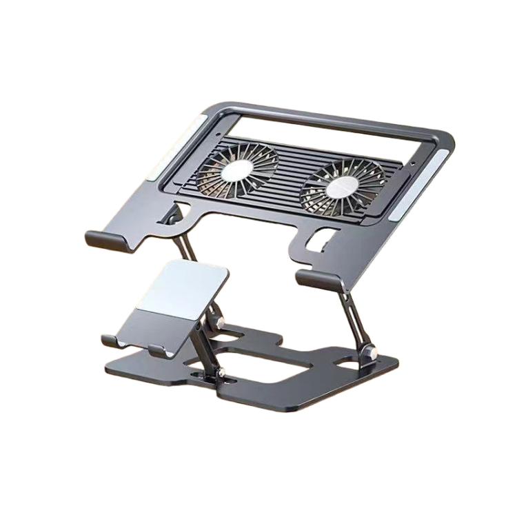 Supporto pieghevole 2-in-1 per laptop e tablet con ventola
