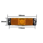 LMYB021 2 pezzi 12V / 24V Luce di segnalazione laterale a LED per camion