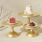 Set di 3 alzatine per torte nuziali, ideali per il tavolo dei dolci, con piani di servizio a più livelli da 30/25/20 cm.