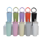Tazza termica in acciaio inossidabile con manico sigillato, borraccia sportiva a doppia funzione, portatile per attività all'aperto., 850ml, 710ml
