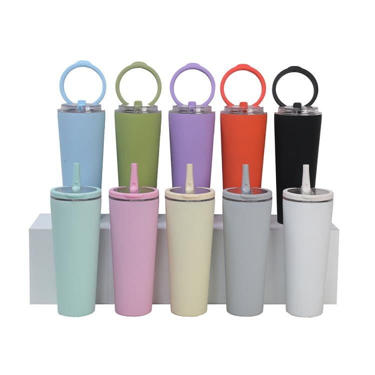 Tazza termica in acciaio inossidabile con manico sigillato, borraccia sportiva a doppia funzione, portatile per attività all'aperto., 850ml, 710ml
