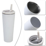Tazza termica in acciaio inossidabile con manico sigillato, borraccia sportiva a doppia funzione, portatile per attività all'aperto., 850ml, 710ml