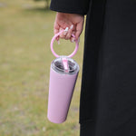 Tazza termica in acciaio inossidabile con manico sigillato, borraccia sportiva a doppia funzione, portatile per attività all'aperto., 850ml, 710ml