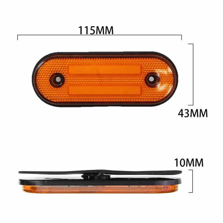 Luci laterali per camion MK-256 a 12 LED, luci posteriori laterali a guida luminosa