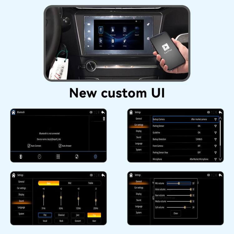 Modulo CarPlay wireless per Peugeot 208/2008/308/408/508 2014-2016, WZPG-1 For Peugeot