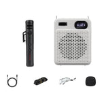Microfono multifunzione ad alto volume per esterni DIYO-1125 con indicatore di batteria, amplificatore vocale per insegnanti e aule scolastiche., Wireless Single Mic White, Wireless Single Mic Black, Wireless Single Headwear White                      ...