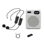 Microfono multifunzione ad alto volume per esterni DIYO-1125 con indicatore di batteria, amplificatore vocale per insegnanti e aule scolastiche., Wireless Single Mic White, Wireless Single Mic Black, Wireless Single Headwear White                      ...