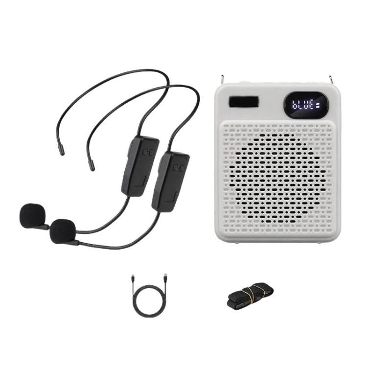 Microfono multifunzione ad alto volume per esterni DIYO-1125 con indicatore di batteria, amplificatore vocale per insegnanti e aule scolastiche., Wireless Single Mic White, Wireless Single Mic Black, Wireless Single Headwear White                      ...