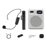 Microfono multifunzione ad alto volume per esterni DIYO-1125 con indicatore di batteria, amplificatore vocale per insegnanti e aule scolastiche., Wireless Single Mic White, Wireless Single Mic Black, Wireless Single Headwear White                      ...