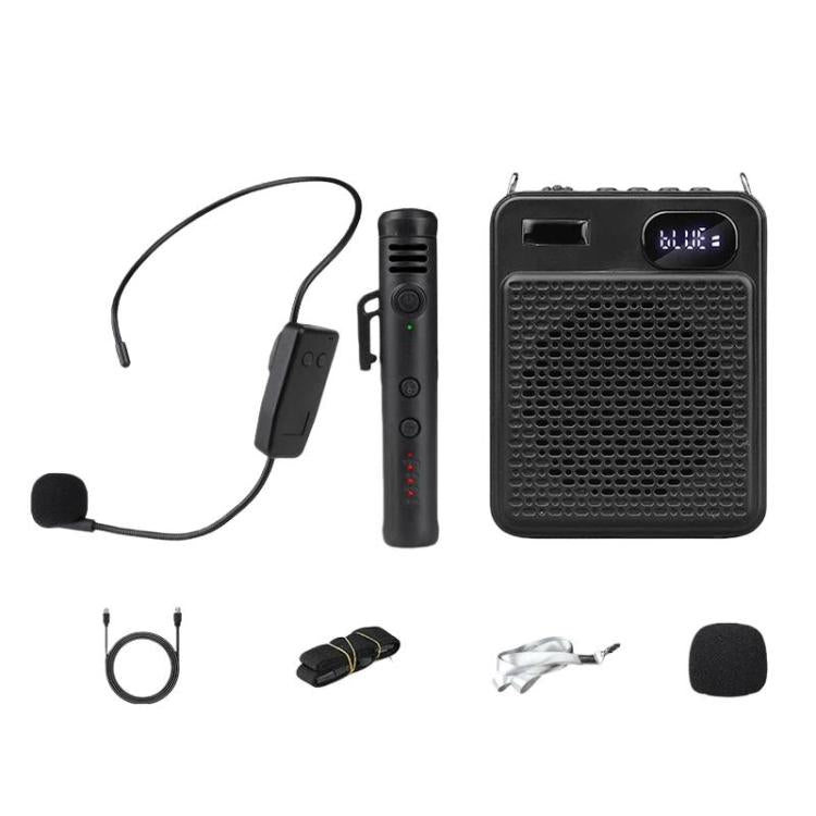 Microfono multifunzione ad alto volume per esterni DIYO-1125 con indicatore di batteria, amplificatore vocale per insegnanti e aule scolastiche., Wireless Single Mic White, Wireless Single Mic Black, Wireless Single Headwear White                      ...