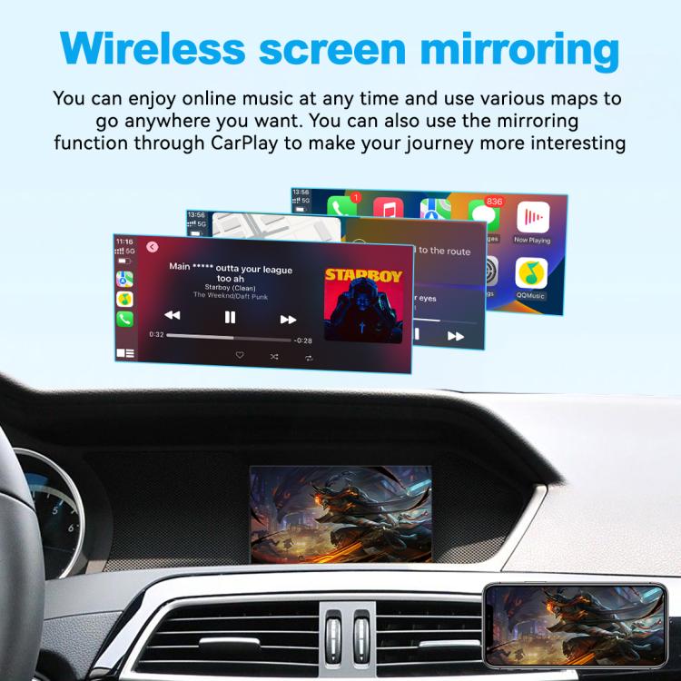 JOYEAUTO WZVW-1 per Volkswagen Touareg con schermo da 8 pollici (2010-2017), modulo decoder CarPlay wireless., WZVW-1