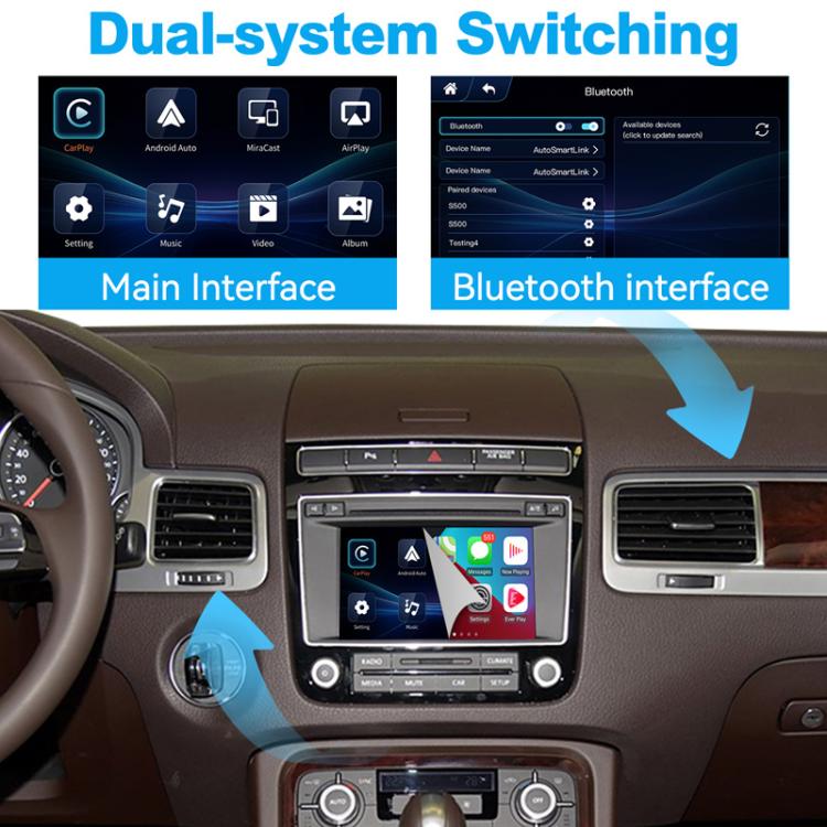 JOYEAUTO WZVW-1 per Volkswagen Touareg con schermo da 8 pollici (2010-2017), modulo decoder CarPlay wireless., WZVW-1