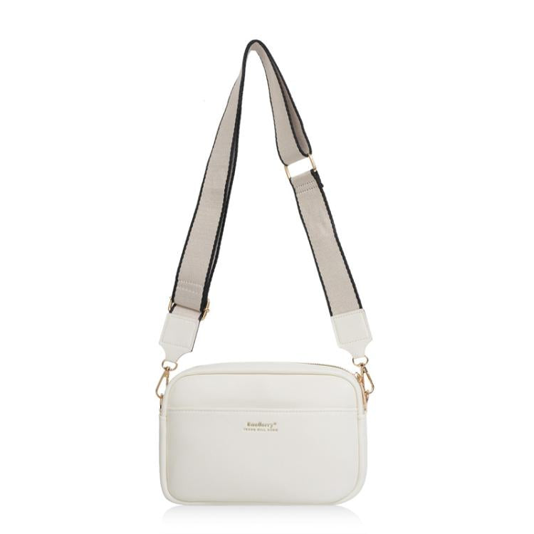 Borsa a tracolla da donna Baellerry N8941, minimalista, con cerniera e chiusura quadrata.