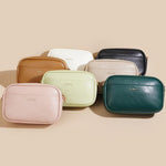 Borsa a tracolla da donna Baellerry N8941, minimalista, con cerniera e chiusura quadrata.