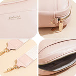 Borsa a tracolla da donna Baellerry N8941, minimalista, con cerniera e chiusura quadrata.