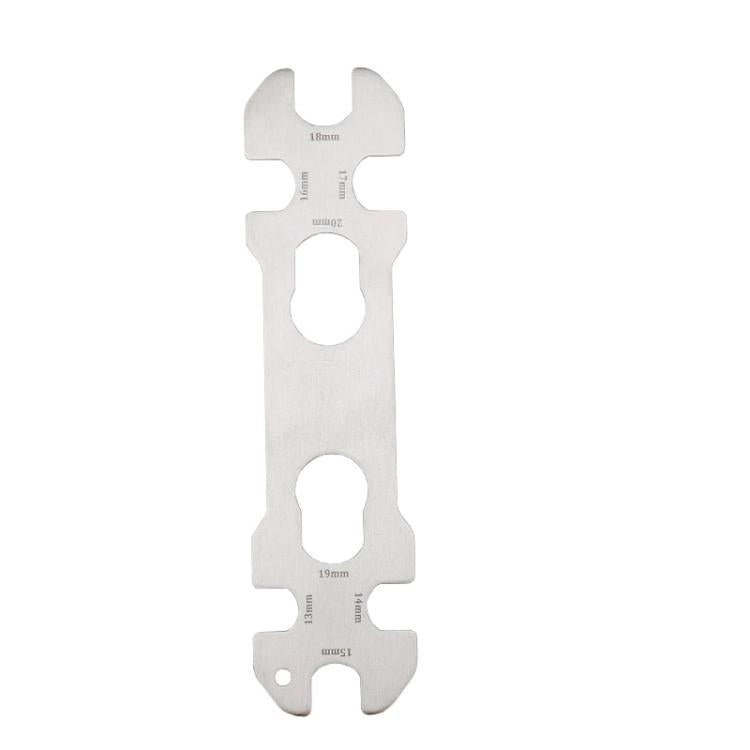 BIKERSAY Chiave sottile 8 in 1 per mozzo bicicletta con 8 aperture integrate 13/14/15/16/17/18/19/20mm