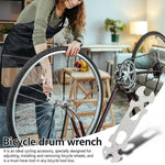 BIKERSAY Chiave sottile 8 in 1 per mozzo bicicletta con 8 aperture integrate 13/14/15/16/17/18/19/20mm