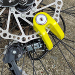 Lucchetto antifurto universale per freni a disco per biciclette, e-bike e motociclette con freni a disco.